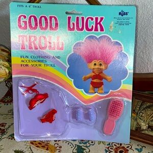 Vintage Russ berrie good luck, troll fun, clothing and accessories for your trol
